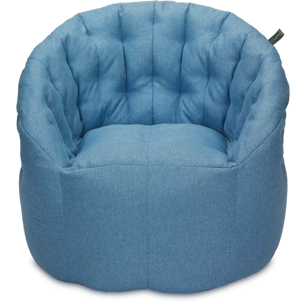 Кресло мешок «Австралия», 95x95x105, Небесно-голубой Анфас