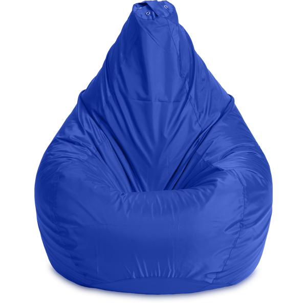 Кресло-мешок «Груша», L, синий Анфас