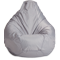 Кресло-мешок «Груша», XXXL, серый Анфас галлерея