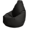 Кресло-мешок «Груша», XL, Кожа Графит Изометрия галлерея
