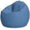 Кресло-мешок «Груша», L, Кожа Синий Изометрия галлерея