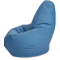 Кресло-мешок «Груша», XL, Кожа Синий Профиль галлерея