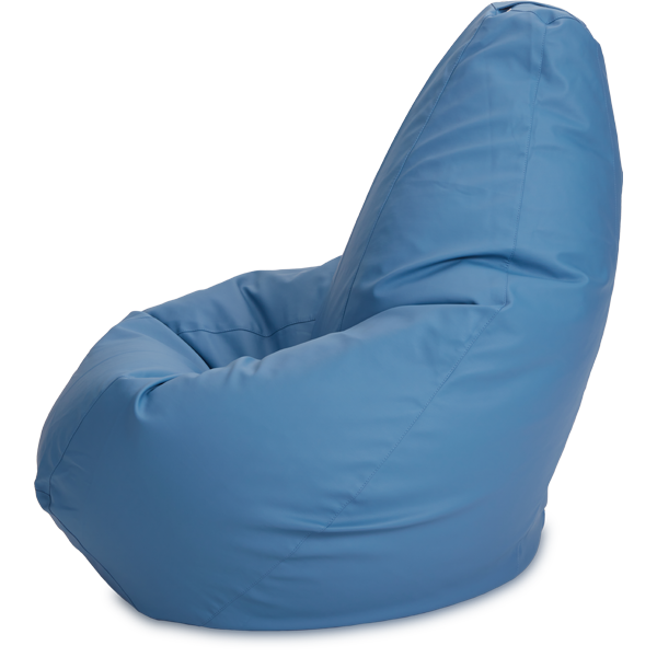 Кресло-мешок «Груша», XL, Кожа Синий Профиль
