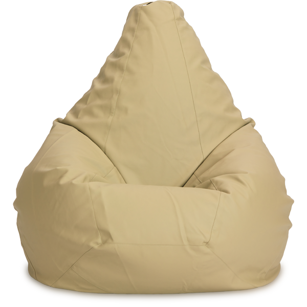 Кресло-мешок «Груша», XL, Кожа Оливковый Анфас