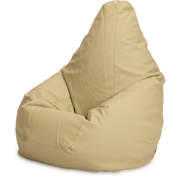 Кресло-мешок «Груша», XL, Кожа Оливковый Изометрия