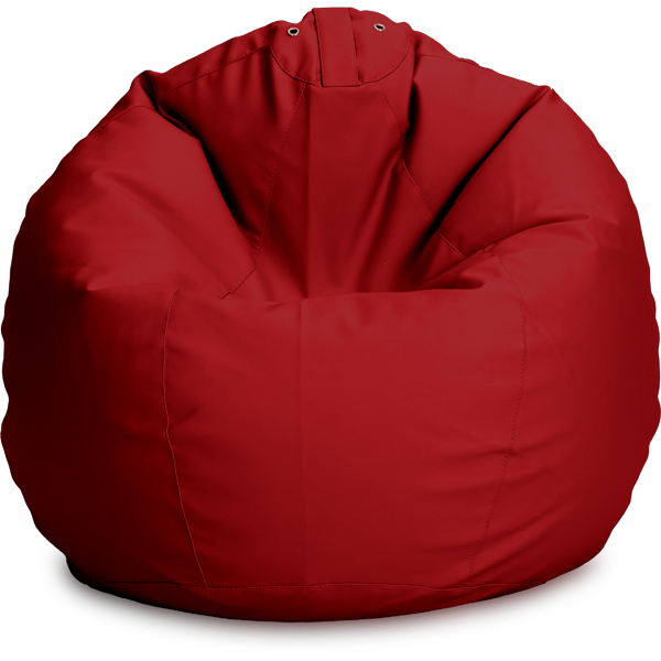 Кресло-мешок «Груша», L, Кожа Красный Анфас
