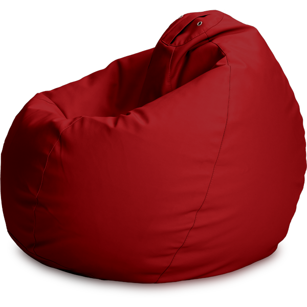 Кресло-мешок «Груша», L, Кожа Красный Профиль