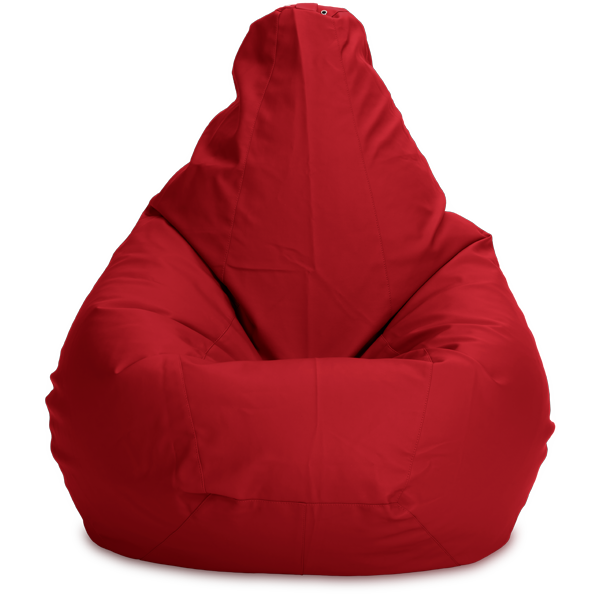Кресло-мешок «Груша», XXL, Кожа Красный Анфас
