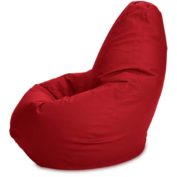 Кресло-мешок «Груша», XXL, Кожа Красный Профиль