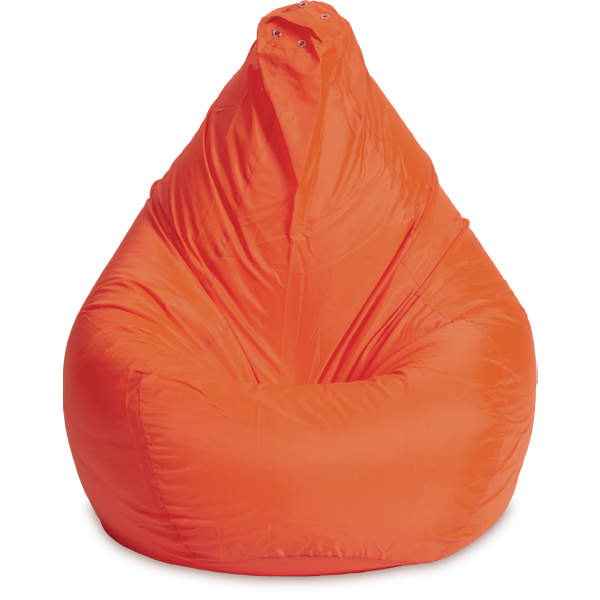 Кресло-мешок «Груша», L, оранжевый Анфас