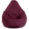 Кресло-мешок «Груша», L, Бордовый Анфас галлерея