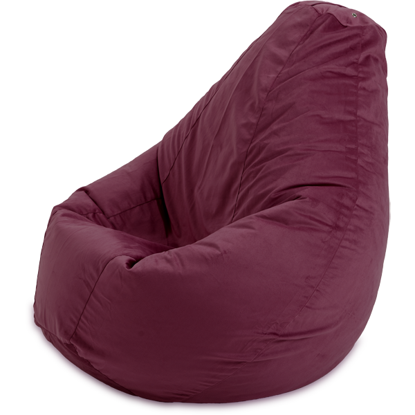 Кресло-мешок «Груша», XL, Бордовый Профиль