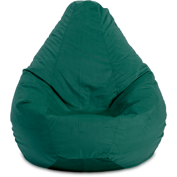 Кресло-мешок «Груша», L, Зелёный Анфас