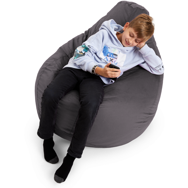 Кресло-мешок «Груша», XL, Серый
