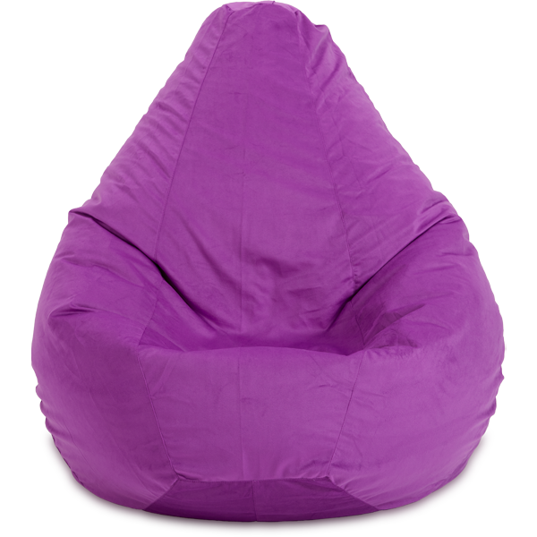 Кресло-мешок «Груша», XL, Лиловый Анфас