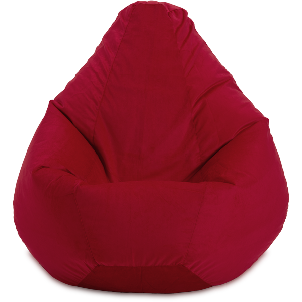 Кресло-мешок «Груша», L, Красный Анфас