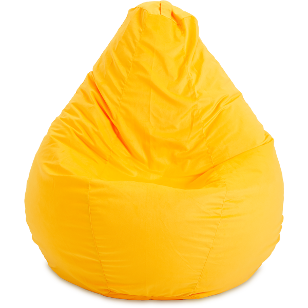 Кресло-мешок «Груша», XL, Жёлтый Анфас