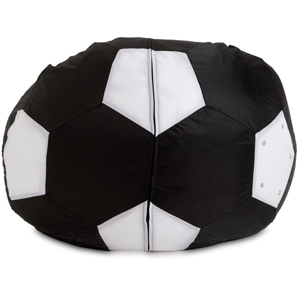 Кресло-мешок «Мяч», L, Черный и белый Сзади
