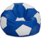 Кресло-мешок «Мяч», L, Синий и белый Анфас галлерея