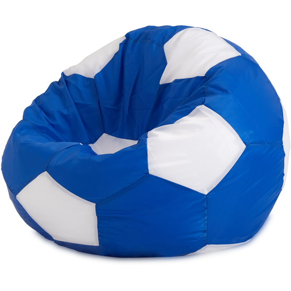 Кресло-мешок «Мяч», L, Синий и белый Изометрия