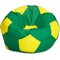 Кресло-мешок «Мяч», L, Зеленый и желтый Анфас галлерея