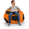 Кресло-мешок «Мяч», L, Оранжевый и черный галлерея