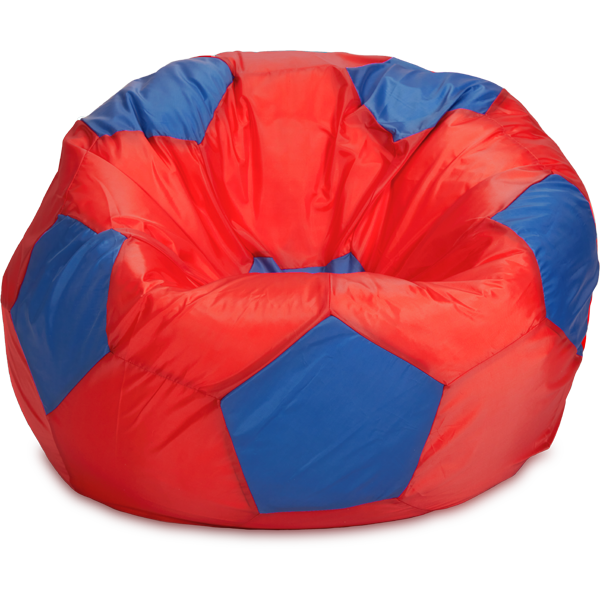 Кресло-мешок «Мяч», L, Красный и синий Анфас