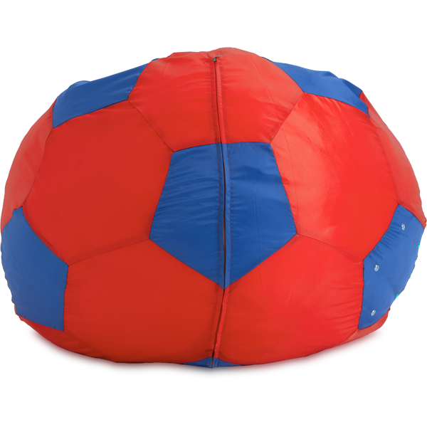 Кресло-мешок «Мяч», XL, Красный и синий Сзади