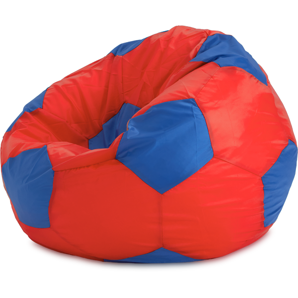 Кресло-мешок «Мяч», XL, Красный и синий Изометрия