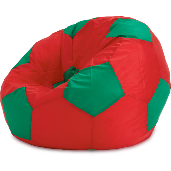 Кресло-мешок «Мяч», L, Красный и зеленый Изометрия