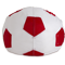 Кресло-мешок «Мяч», L, Белый и красный Сзади галлерея