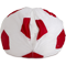 Кресло-мешок «Мяч», L, Белый и красный Молния галлерея
