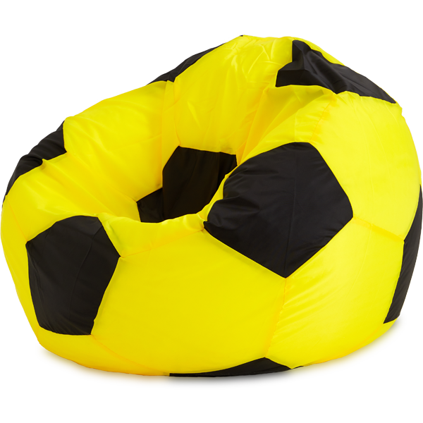 Кресло-мешок «Мяч», L, Жёлтый и черный Изометрия