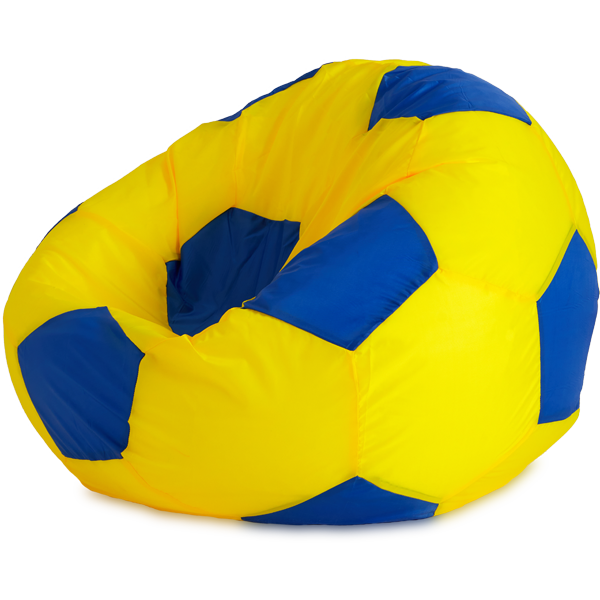 Кресло-мешок «Мяч», L, Жёлтый и синий Изометрия