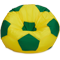 Кресло-мешок «Мяч», L, Желтый и зеленый Анфас галлерея