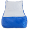Кресло-мешок «Кушетка», 70x130x70, Синий и серый Анфас галлерея