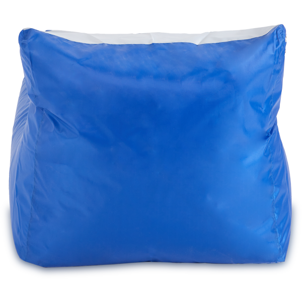 Кресло-мешок «Кушетка», 70x130x70, Синий и серый Сзади