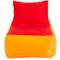 Кресло-мешок «Кушетка», 70x130x70, Оранжевый и красный Анфас галлерея