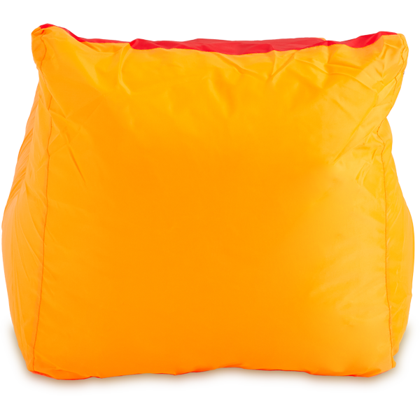 Кресло-мешок «Кушетка», 70x130x70, Оранжевый и красный Сзади