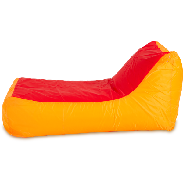 Кресло-мешок «Кушетка», 70x130x70, Оранжевый и красный Профиль