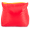 Кресло-мешок «Кушетка», 70x130x70, Красный и оранжевый Сзади галлерея