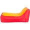 Кресло-мешок «Кушетка», 70x130x70, Красный и оранжевый Профиль галлерея