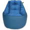 Кресло мешок «Босс», 90x95x90, Синий и голубой Анфас галлерея