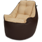 Кресло мешок «Босс», 90x95x90, Коричневый и бежевый Изометрия галлерея