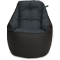 Кресло мешок «Босс», 90x95x90, Чёрный Анфас галлерея