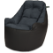 Кресло мешок «Босс», 90x95x90, Чёрный Изометрия галлерея