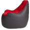 Кресло мешок «Босс», 90x95x90, Графит и красный Профиль галлерея