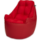 Кресло мешок «Босс», 90x95x90, Кожа Красный Изометрия галлерея