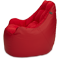 Кресло мешок «Босс», 90x95x90, Кожа Красный Профиль галлерея