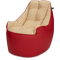 Кресло мешок «Босс», 90x95x90, Красный и бежевый Изометрия галлерея